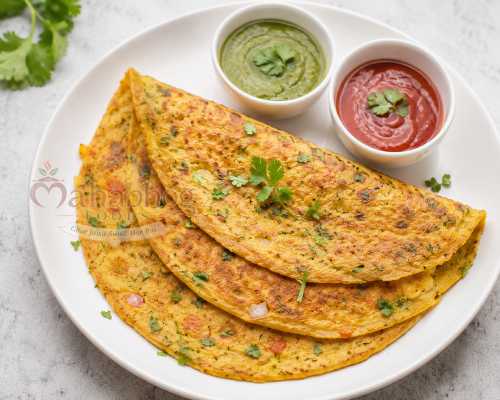 Besan Chilla [Serves 2]
